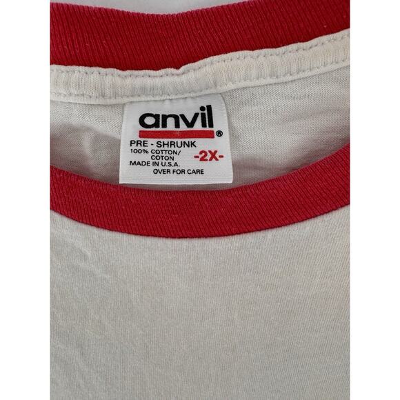 Vtg 90’s Krispy Kreme Donuts T Shirt Sz 2XL XXL Anvil USA Graphic Cotton - Picture 3 of 16